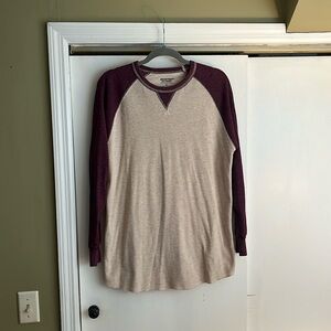 Men’s XL long sleeve waffle knit shirt